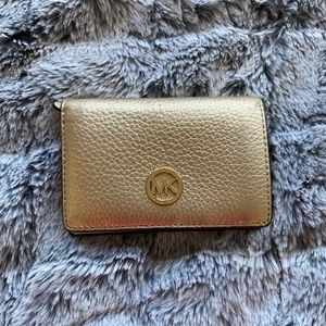 Gold Metallic Michael Kors Wallet